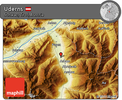 Physical Map of Uderns