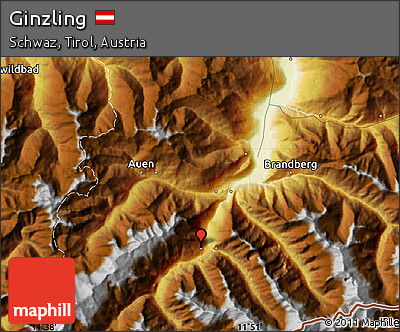 Physical Map of Ginzling