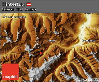 Physical Map of Hintertux
