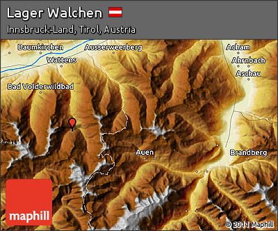 Physical Map of Lager Walchen