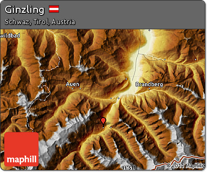 Physical Map of Ginzling