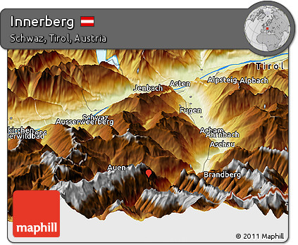 Physical Panoramic Map of Innerberg