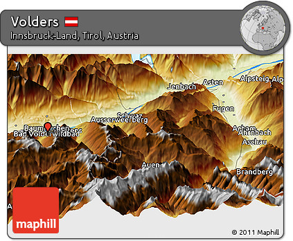 Physical Panoramic Map of Volders