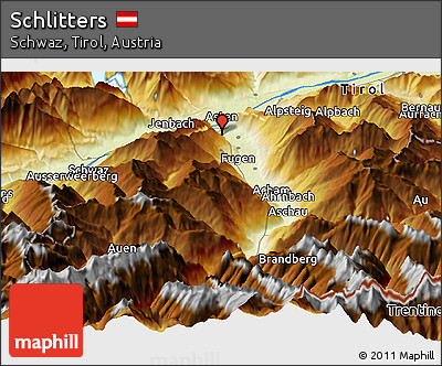 Physical Panoramic Map of Schlitters