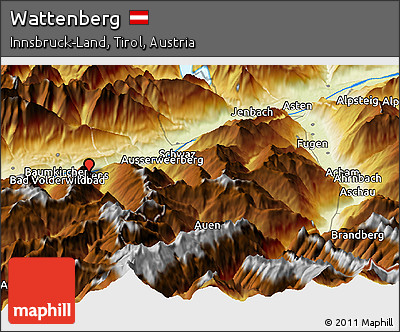 Physical Panoramic Map of Wattenberg