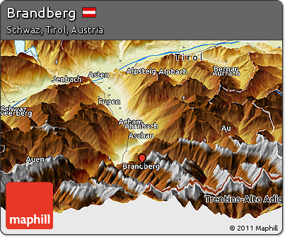 Physical Panoramic Map of Brandberg