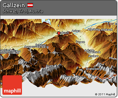 Physical Panoramic Map of Gallzein