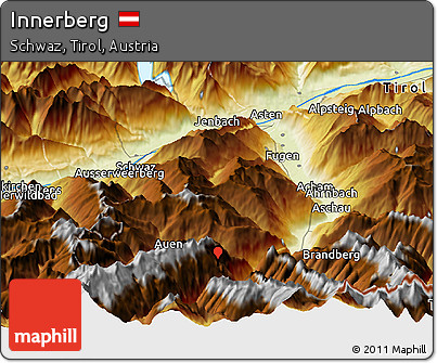 Physical Panoramic Map of Innerberg