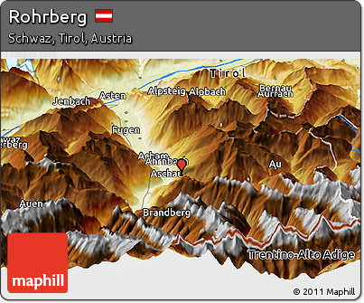 Physical Panoramic Map of Rohrberg