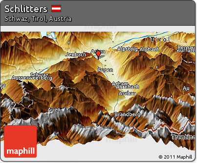Physical Panoramic Map of Schlitters