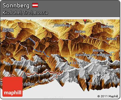 Physical Panoramic Map of Sonnberg