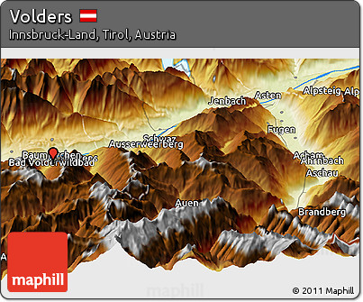Physical Panoramic Map of Volders