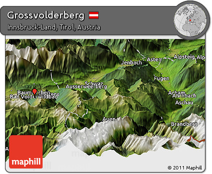 Satellite Panoramic Map of Grossvolderberg