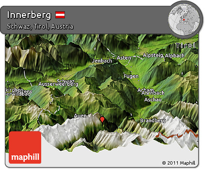 Satellite Panoramic Map of Innerberg