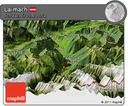 Satellite Panoramic Map of Laimach