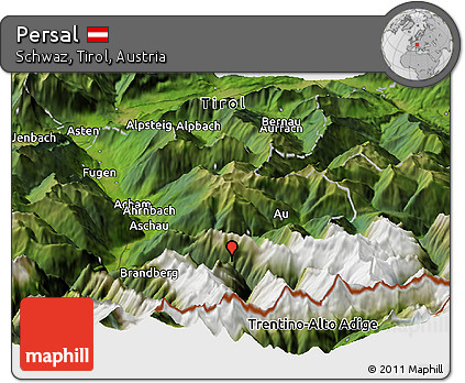 Satellite Panoramic Map of Persal