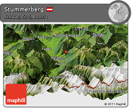 Satellite Panoramic Map of Stummerberg