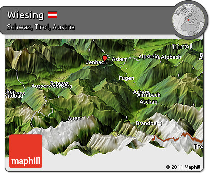Satellite Panoramic Map of Wiesing