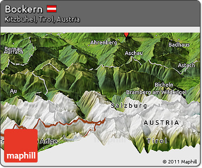 Satellite Panoramic Map of Bockern