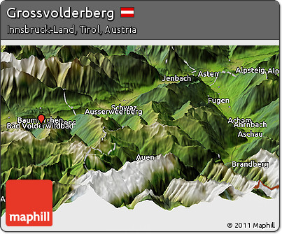 Satellite Panoramic Map of Grossvolderberg