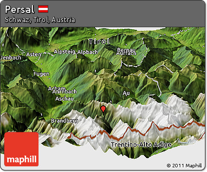 Satellite Panoramic Map of Persal