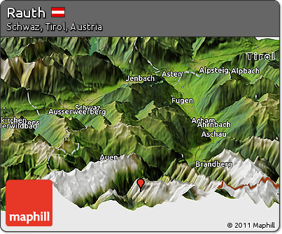 Satellite Panoramic Map of Rauth