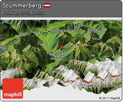 Satellite Panoramic Map of Stummerberg