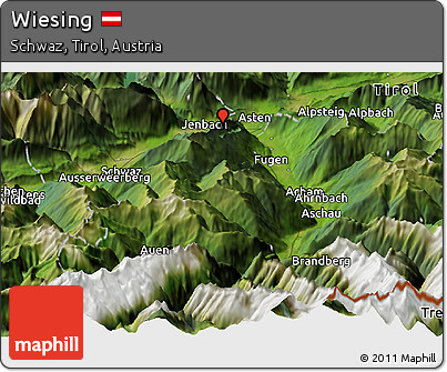 Satellite Panoramic Map of Wiesing