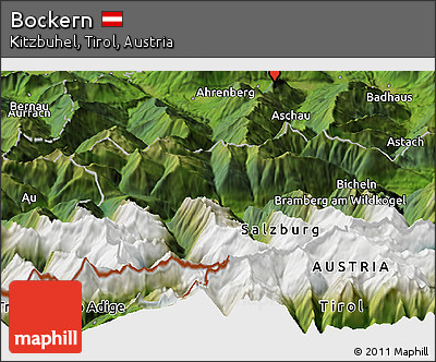 Satellite Panoramic Map of Bockern