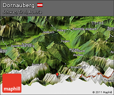 Satellite Panoramic Map of Dornauberg