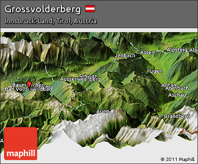 Satellite Panoramic Map of Grossvolderberg