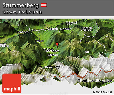 Satellite Panoramic Map of Stummerberg