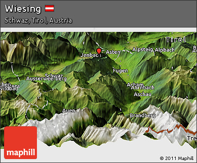 Satellite Panoramic Map of Wiesing