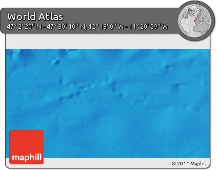 Physical 3D Map of the Area around 47° 16' 15" N, 11° 49' 29" W