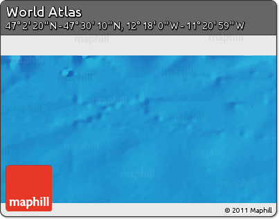 Physical 3D Map of the Area around 47° 16' 15" N, 11° 49' 29" W