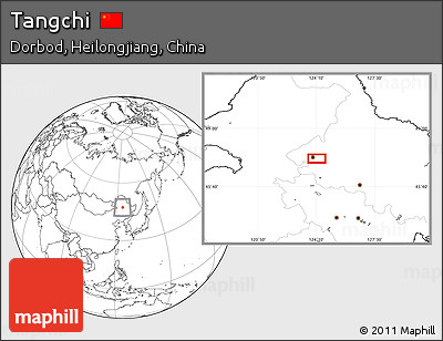 Blank Location Map of Tangchi