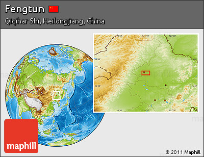 Physical Location Map of Fengtun