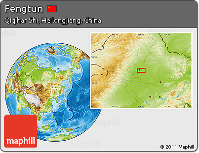 Physical Location Map of Fengtun