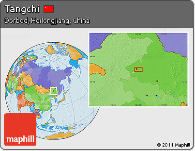 Political Location Map of Tangchi