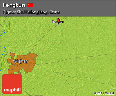 Physical Map of Fengtun