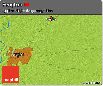 Physical Map of Fengtun