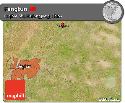 Satellite Map of Fengtun