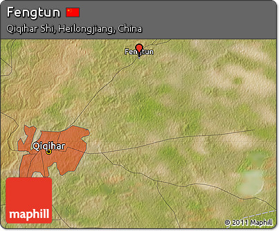 Satellite Map of Fengtun