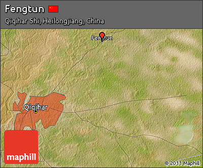 Satellite Map of Fengtun