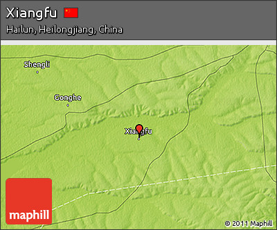 Physical 3D Map of Xiangfu