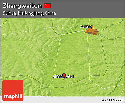 Physical 3D Map of Zhangweitun
