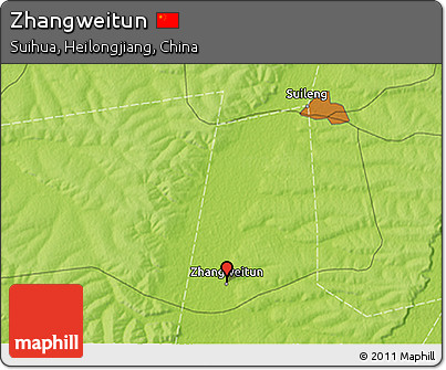 Physical 3D Map of Zhangweitun