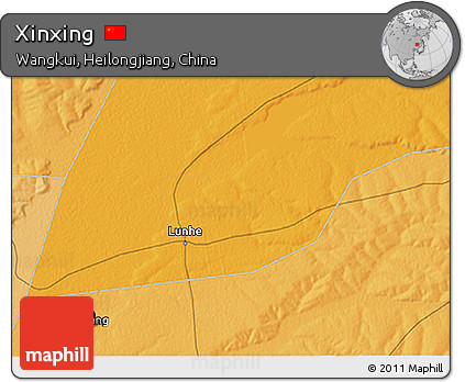 Political 3D Map of Xinxing