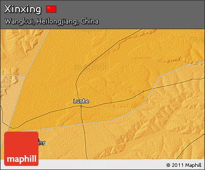 Political 3D Map of Xinxing