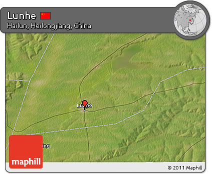 Satellite 3D Map of Lunhe
